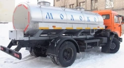 Food Liquid Transport Tank (AЦ) 9666C on KAMAZ 43502-D5