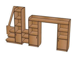 Preschool Furniture Set "Autopoyezd" NIM09