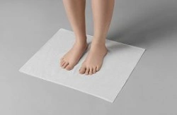 Three-Layer Spanlace Mat, White, 45x45 cm, 1 pc/pack, Art. 00-386
