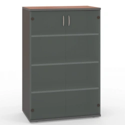Office Furniture Set "Strategy" S72 2-Door Glass Cabinet