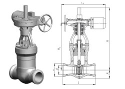 Gate Valve 880-350-EP (DN 350, PN 37.3 MPa)