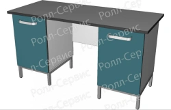 Metal Table MK-31.01.11.110 with Built-in Cabinets