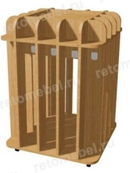 Floor Standing Towel Rack on Wheels for 16 Towels