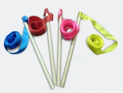 Children's Satin Ribbon on Wooden Stick for Gymnastics