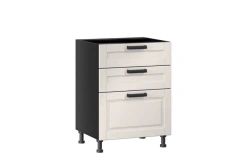 Kitchen Cabinet Facade Set with 3 Drawers 600mm (Mokka LD.274140.000)