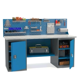 Durable Workbench with Two Cabinets, Model VT2-1.9