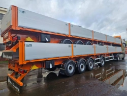 Four-Axle Platform Semi-Trailer FSA-734BA for Heavy Cargo