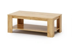 Coffee Table for Office Use with Open Shelf