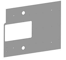 Polyester Fiberglass Panel for Vehicle Cladding 5299-132-5502028-02