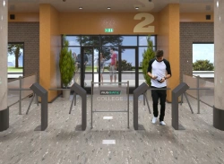 Electromechanical Tripod Turnstile with RFID Readers, Model Rusgate T3-NO-SF v.2