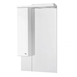 Aquaton Domus 65 Left White Mirror Cabinet