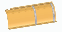 Front Left Ceiling Panel for LiAZ 621365 - Component 621365-5702219-10