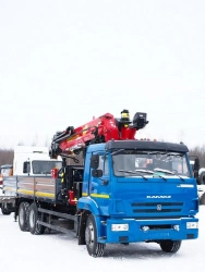Special Truck with Hydraulic Loader Crane MKMA on KAMAZ 65117 Chassis 64K06N-U3