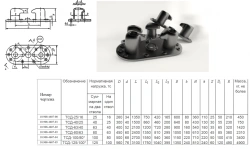 Double-headed Mooring Bollards according to GOST 17424-72
