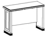 Classic Single Reader Table 1400x600x750 mm
