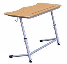 Adjustable Two-Seat Desk for Schools, Model PL-D3-5