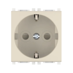 CADUCEUS ALING Experience Concealed Socket with Grounding 16A, 250V~ Beige, Model 74102.9