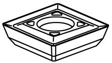 Universal Carbide Insert SB545-02-T5 M35P for Milling