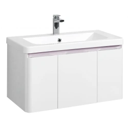 Aquaton Sherrill 85 White Wall-Mounted Vanity Cabinet 1A208801SH0101