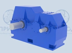 Two-Stage Horizontal Cylindrical Gear Reducer Model C2-630