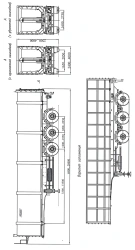 Semi-Trailer for Transporting Construction and Agricultural Goods - CHMZAP-99064G Model 99064G-03K, 99064G-04K, 99064G-05K