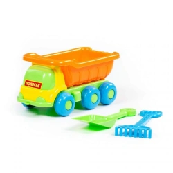 Yasha" Dump Truck Toy Set with Small Shovel and Rake, Set No. 546, Art. 57051
