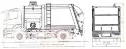 Side Load Garbage Truck MK-4555-15