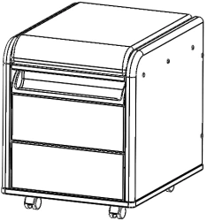 Mobile Cabinet for School and Office Supplies TUV.11