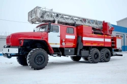 Fire-fighting Tanker with Ladder ACL-4, Type 58819, Modification 58819N on Ural-4320 Chassis