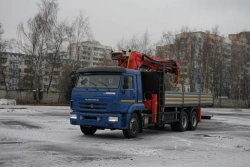 Multi-functional Special Vehicle with Hydraulic Crane KMA on KamAZ 65117 Base 64K00N-UN