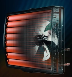 Electric Stationary Heater with Water Heat Exchanger KALASHNIKOV KWH-xx yy W