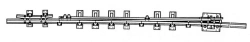 R65 Type 1/7 Rail with Point for Switches (Project LPTP.668342.103M-06/-07)