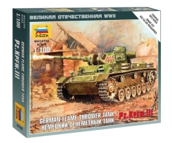 German Flamethrower Tank Model Pz.Kfw III - Assembly Kit