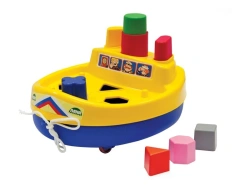 Bright Boat Shape Sorter Pull Toy