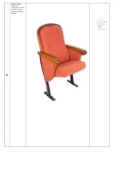 Comfortable Auditorium Chair "Fiesta" Size 540×610/690×970