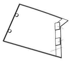 Right Upper Panel S.15-30.10.050 for Tram Exterior/Interior