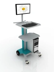 Computer, Monitor, and Printer Cart, Model 103-002-3, 560x650x1200