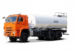 Food Liquid Transport Tank Truck AЦВ 4680A9-20 on KAMAZ 65225-53, 65225-54, 65225-RT