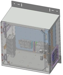 Outdoor Telecommunications Cabinet 400x400x250 mm - Model ШТУ-С-400х400х250-МП-ВН-ttk