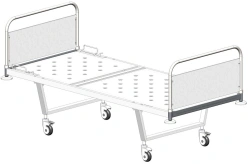 Hospital Bed with Headboard and Wheels for Patient Care KFO-01-MSK