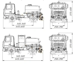 Bitumen Distributor AГS-5550 on MAZ 5550C3 Chassis