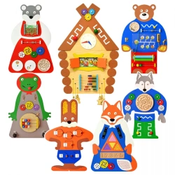 Educational Busy Board Set 'Teremok' NBT-01 for Kids Age 3-7