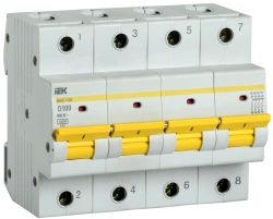 Automatic Circuit Breaker VА47-150 4P 100A 15kA D IEK