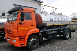 Food Liquid Transport Tank (AЦ) 9666A on KAMAZ 43253-G5