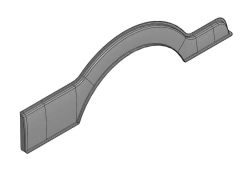 Polyester Glass Fiber Rear Cover for Vehicles 62825-401-8119020