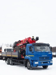 Multi-functional Special Vehicle with Hydraulic Crane MKMA on KAMAZ 65117 Base Model 64K04G-L150