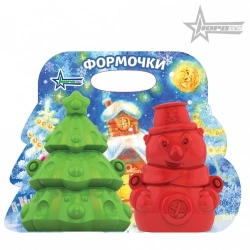 3D Snow Molds "Christmas Tree" and "Snowman