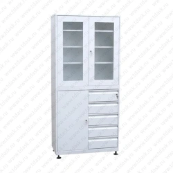 Metal Cabinet SHNV.03.00 with 3 Shelves and Lockable Doors