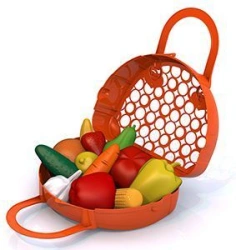 Fruit and Vegetable Set (12 Pieces in a Basket)