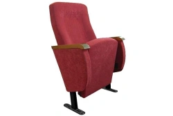 Soft Upholstered Auditorium Chair with Metal Frame and Armrests "Mega